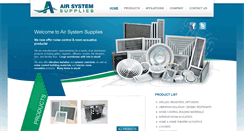 Desktop Screenshot of airsystemsupplies.com