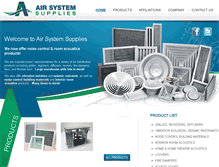 Tablet Screenshot of airsystemsupplies.com